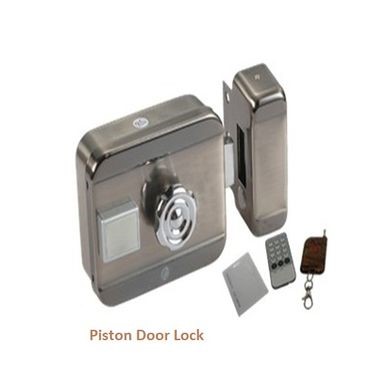 Piston door lock